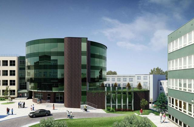 Uniwersytet Przyrodniczy w Lublinie, Biblioteka Główna - wizualizacja Uniwersytet Przyrodniczy w Lublinie, Biblioteka Główna - wizualizacja