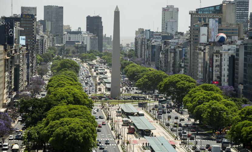 9th Avenue w Buenos Aires, Argentyna 9th Avenue w Buenos Aires, Argentyna
