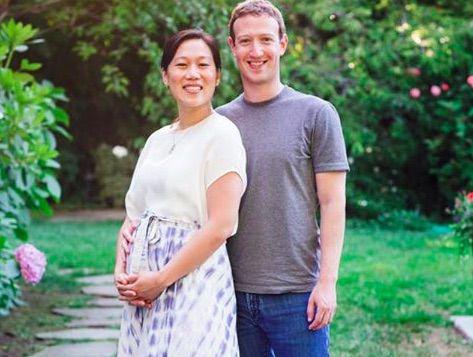 Mark Zuckerberg z żoną Mark Zuckerberg z żoną