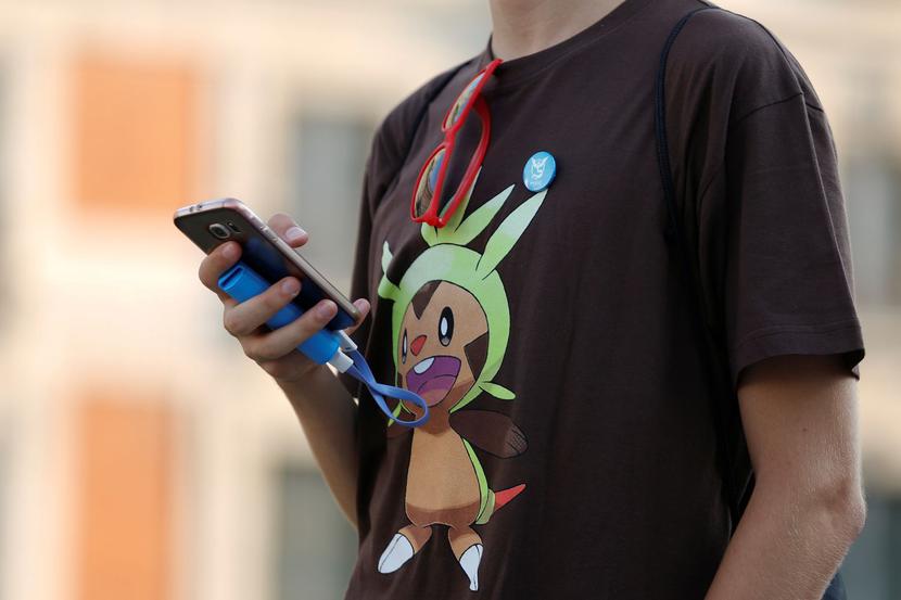 Jeden z fanów gry Pokemon Go Jeden z fanów gry Pokemon Go