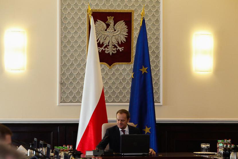 Donald Tusk podczas posiedzenia rządu Donald Tusk podczas posiedzenia rządu