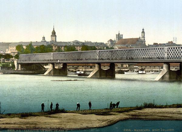 Most Kierbedzia od strony Pragi ok. 1900 Most Kierbedzia od strony Pragi ok. 1900