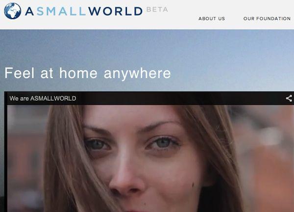Fragment strony głównej ASmallWorld. Źródło: asmallworld.net Fragment strony głównej ASmallWorld. Źródło: asmallworld.net