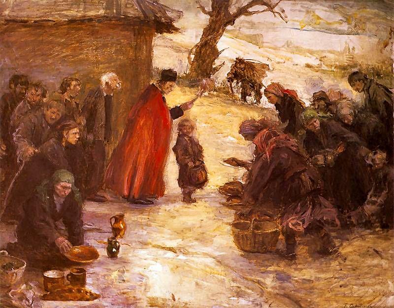 Święcone, obraz Teodora Axentowicza z 1899 r. Święcone, obraz Teodora Axentowicza z 1899 r.