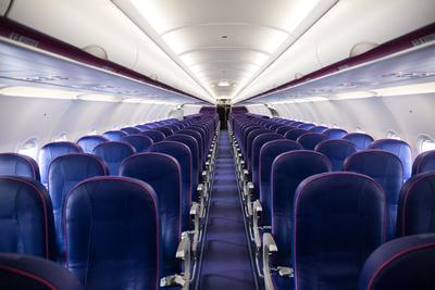 Wnętrze jednego z samolotów Airbus A321