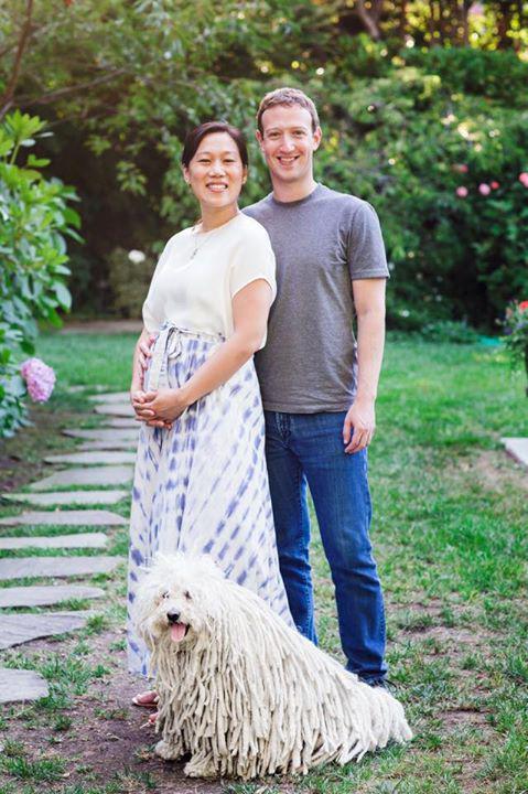 Mark Zuckerberg z żoną Mark Zuckerberg z żoną