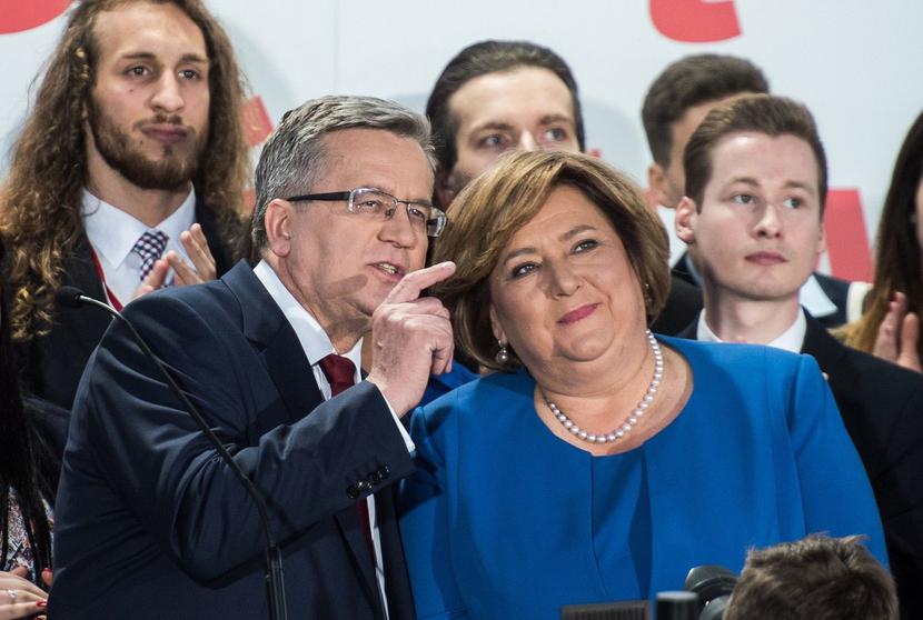 Bronisław Komorowski z żoną Bronisław Komorowski z żoną