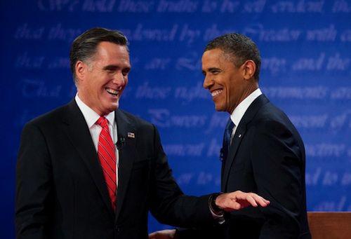Mitt Romney i Barack Obama podczas jednej z debat (fot. Bloomberg) Mitt Romney i Barack Obama podczas jednej z debat (fot. Bloomberg)