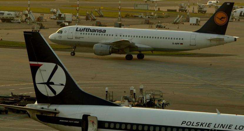 Samoloty LOT-u i Lufthansy Samoloty LOT-u i Lufthansy