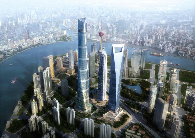 Wieża Shanghai Tower jeszcze w trakcie budowy stała się kultowym budynkiem. Wieża Shanghai Tower jeszcze w trakcie budowy stała się kultowym budynkiem.
