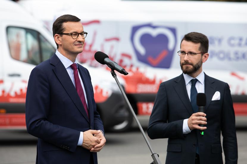 Mateusz Morawiecki i Radosław Fogiel Mateusz Morawiecki i Radosław Fogiel