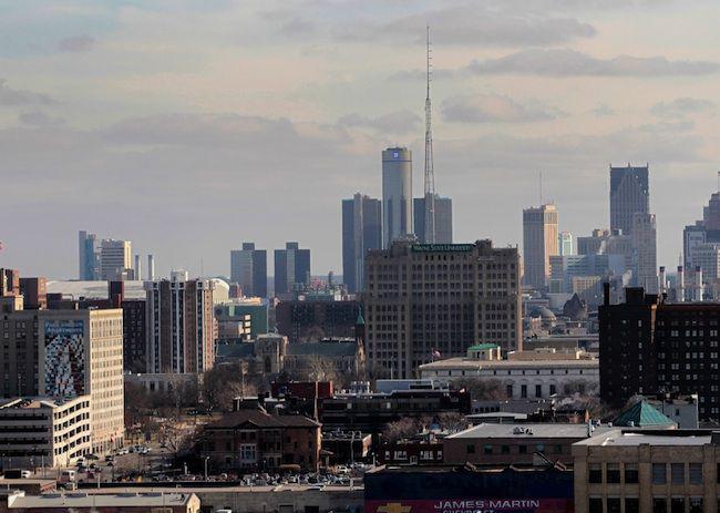 Panorama Detroit, stolicy amerykańskiego przemysłu motoryzacyjnego FOT. Bloomberg Panorama Detroit, stolicy amerykańskiego przemysłu motoryzacyjnego FOT. Bloomberg
