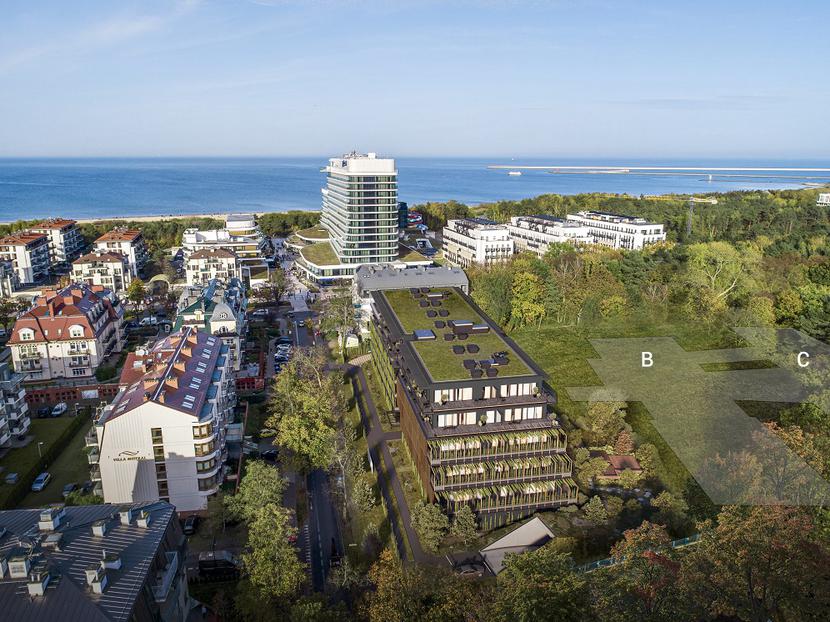 Prestiżowa lokalizacja obok nadmorskiej promenady, kilka minut od rozległej plaży. Prestiżowa lokalizacja obok nadmorskiej promenady, kilka minut od rozległej plaży.