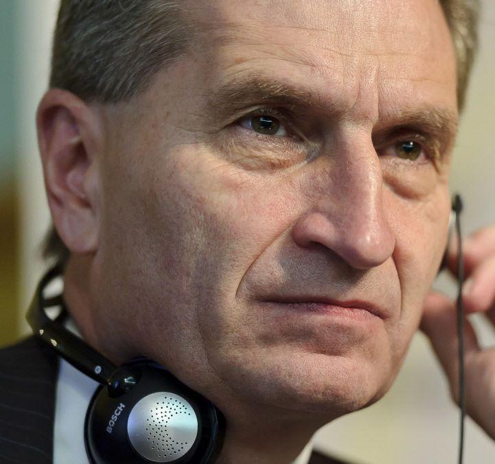 Gunther Oettinger. fot. Bloomberg