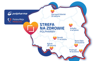 Strefa na Zdrowie Polpharmy - rusza program bezpłatnych konsultacji zdrowotnych w sześciu polskich miastach