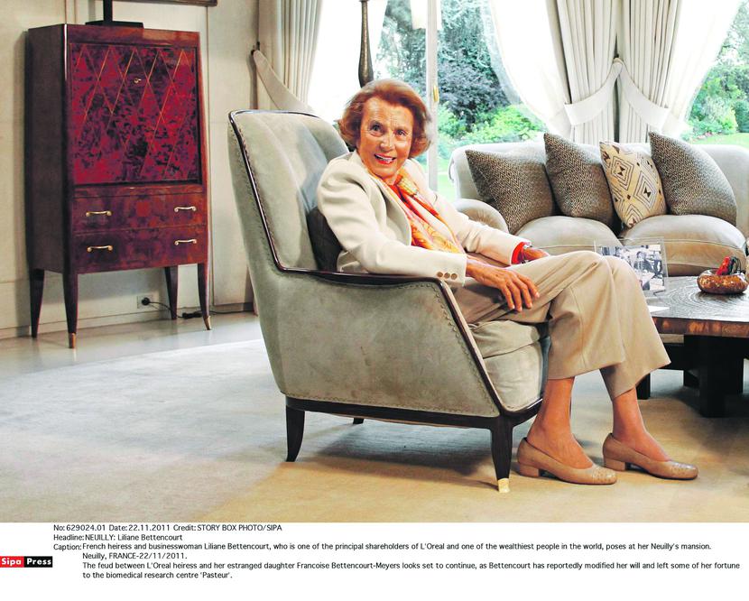 Liliane Bettencourt, córka założyciela koncernu kosmetycznego L’Oreal [FOT. EASTNEWS]