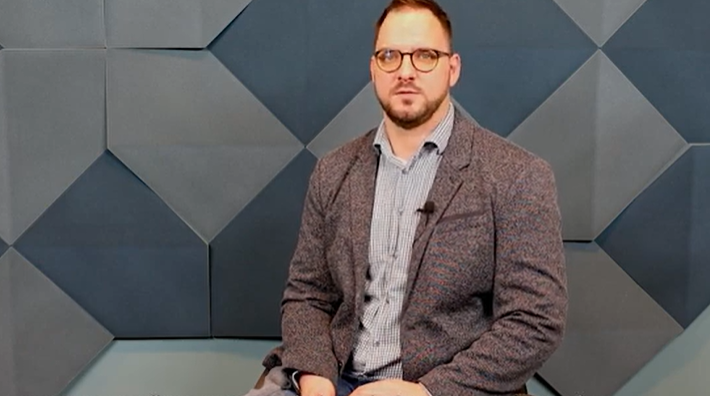 Na zdjęciu Oleg Nowak, pełnomocnik NRL ds. lekarzy z niepełnosprawnościami.