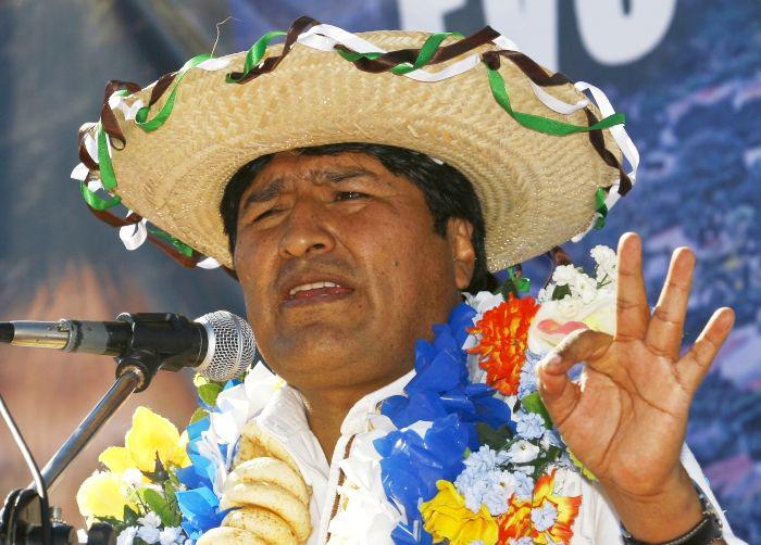 Evo Morales, fot. Bloomberg