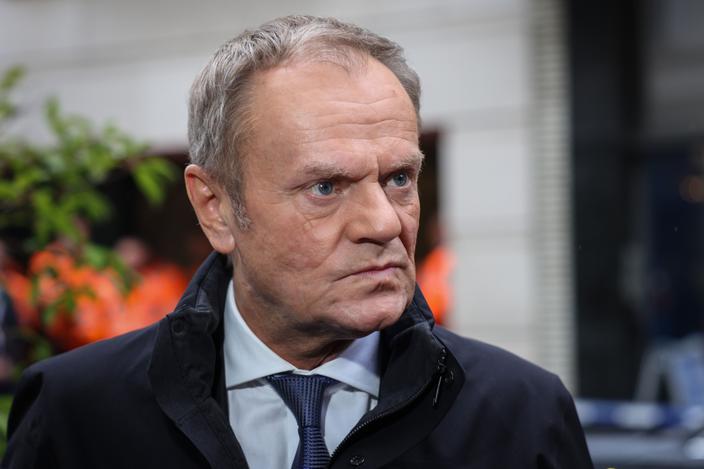 Donald Tusk, fot. Simon Wohlfahrt/Bloomberg