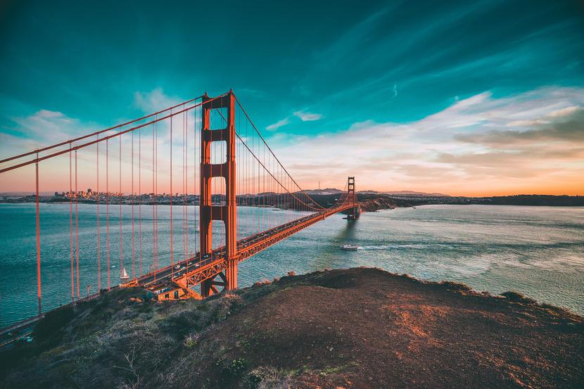Most Golden Gate w San Francisco, Kalifornia Most Golden Gate w San Francisco, Kalifornia