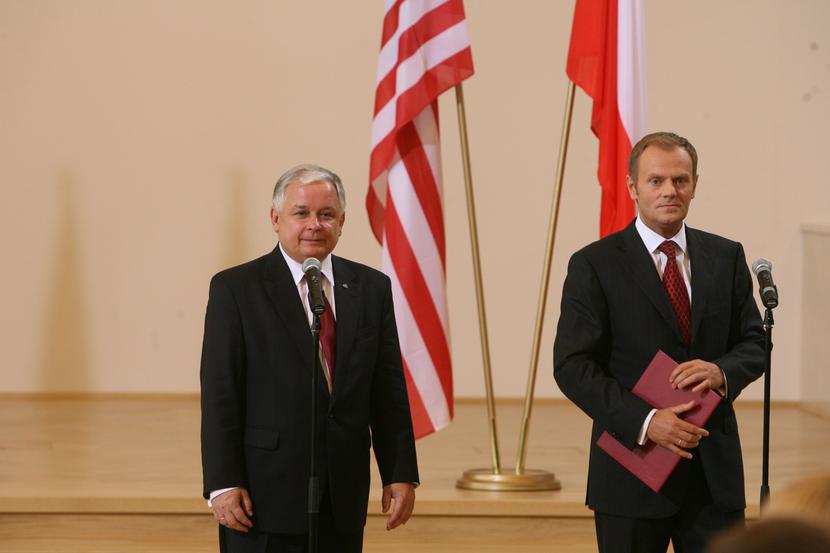 Lech Kaczyński, Donald Tusk [FOT. BS]