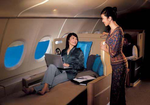 Singapore Airlines zapewnia pasażerom duży komfort.