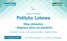 14. edycja konferencji “Polityka lekowa” już 17 listopada 2022 r. [PROGRAM]