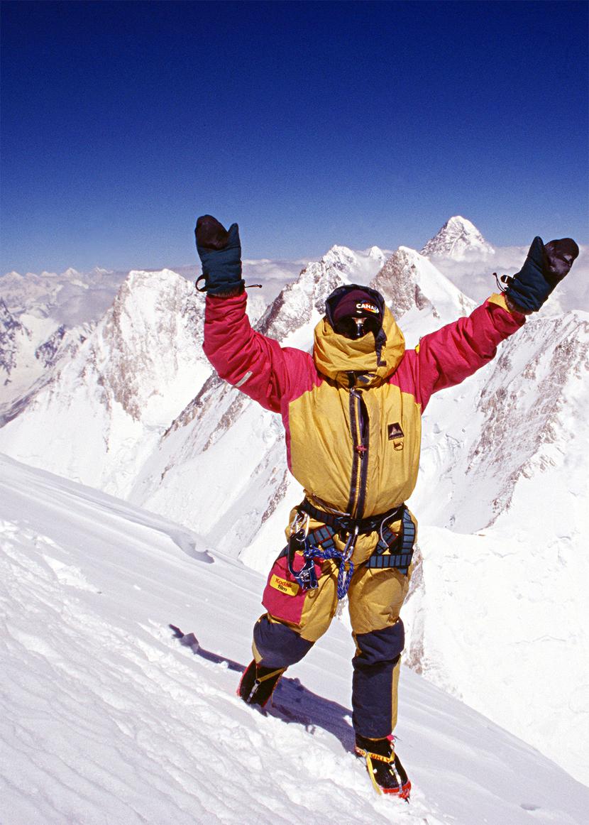 Krzysztof Wielicki podczas wyprawy na K2 w 2003 r.