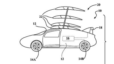 Projekt skrzydła wieżowego do stałopłatu złożony przez Toyotę. Stałopłaty to statki powietrzne o nieruchomych powierzchniach nośnych. Zalicza się tu m.in. samoloty