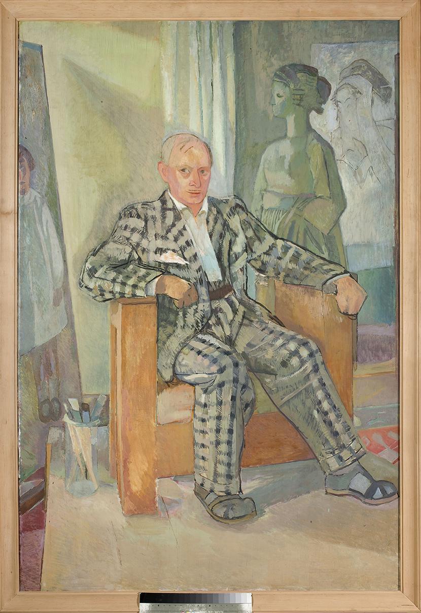 Xawery Dunikowski, „Autoportret w garniturze w kratę”: Xawery Dunikowski, „Autoportret w garniturze w kratę”: