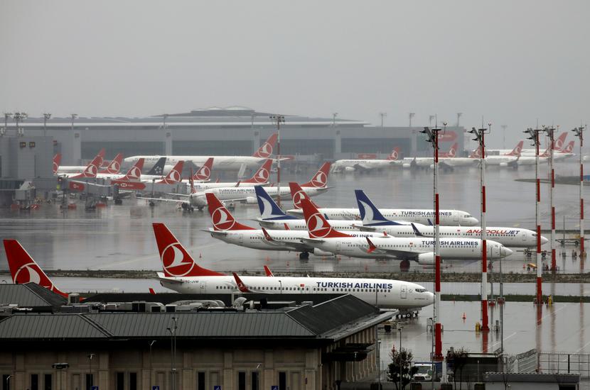 Samoloty linii Turkish Airlines