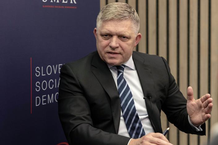 Robert Fico, fot. Michaela Nagyidaiova/Bloomberg