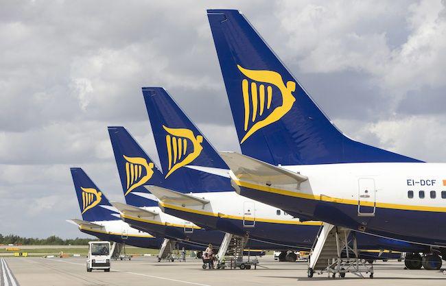 Samoloty Ryanair (fot. Bloomberg)