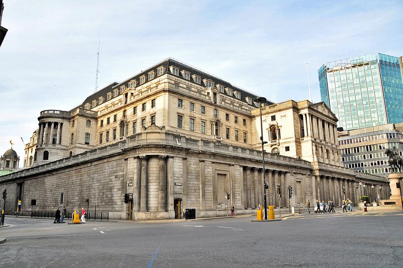 Bank Anglii (BoE), główna siedziba w Londynie