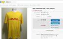 Francuska marka modowa sprzedaje drogo koszulki z logo DHL