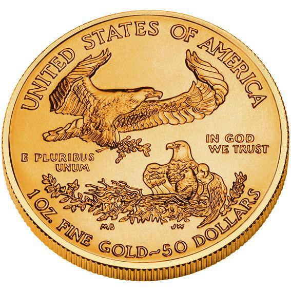 AMERYKAŃSKI ORZEŁ:
 American Eagle jest najpopularniejszą amerykańską monetą inwestycyjną z 22-karatowego złota emitowaną od 1986 r.
 [FOT. BLOOMBERG]