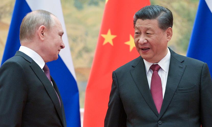 Prezydent Rosji Władimir Putin oraz Chin Xi Jinping Prezydent Rosji Władimir Putin oraz Chin Xi Jinping