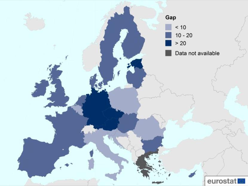 Mapa płac według Eurostatu