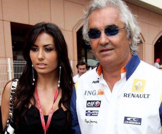 Briatore z żoną modelką Elisabettą (fot. spindle.it)