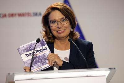 Małgorzata Kidawa-Błońska prezentuje program wyborczy podczas Konwencji Programowej Koalicji Obywatelskiej