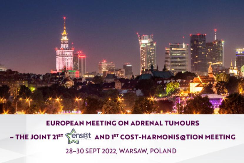 European Adrenal Meeting – The Joint 21st ENS@T and 1st Harmonisation Meeting odbędzie się w dniach 28-30 września w Warszawie.