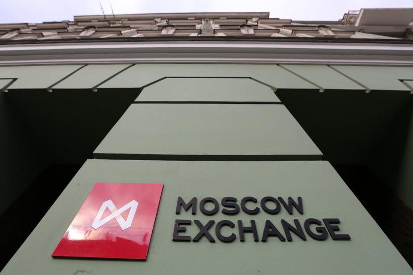 Siedziba moskiewskiej giełdy. Fot. Bloomberg.