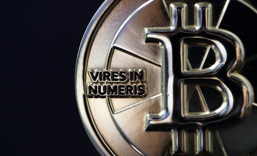 Wizerunek Bitcoina. Fot. Bloomberg. Wizerunek Bitcoina. Fot. Bloomberg.