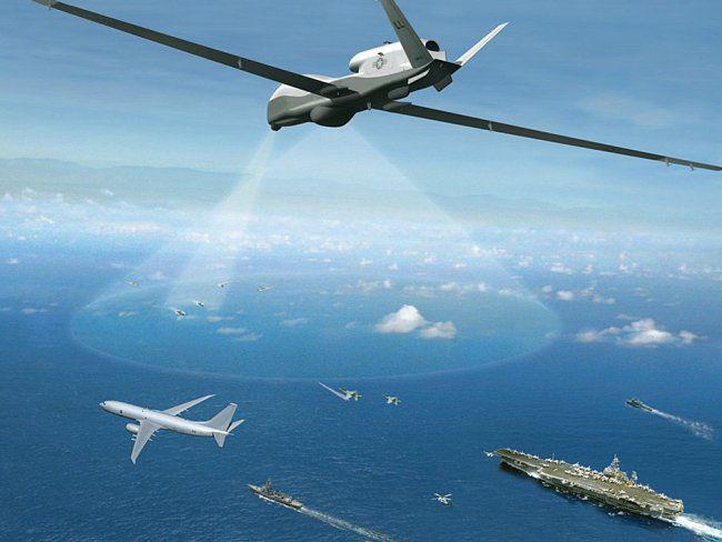 Wody Zatoki Perskiej znajdują się pod nieustannym nadzorem ultranowoczesnych amerykańskich dronów BAMS, które wyposażone są w system skanowania terenu umożliwiający zakres widzenia o kącie 360 stopni 