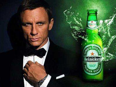 Heineken zapłacił 45 mln USD za ulokowanie piwa w  najnowszej produkcji filmowej opowiadających o przygodach agenta 007