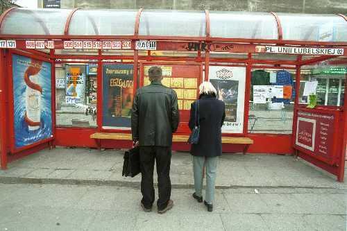 Tak obecnie wyglądają stołeczne przystanki, fot. BS