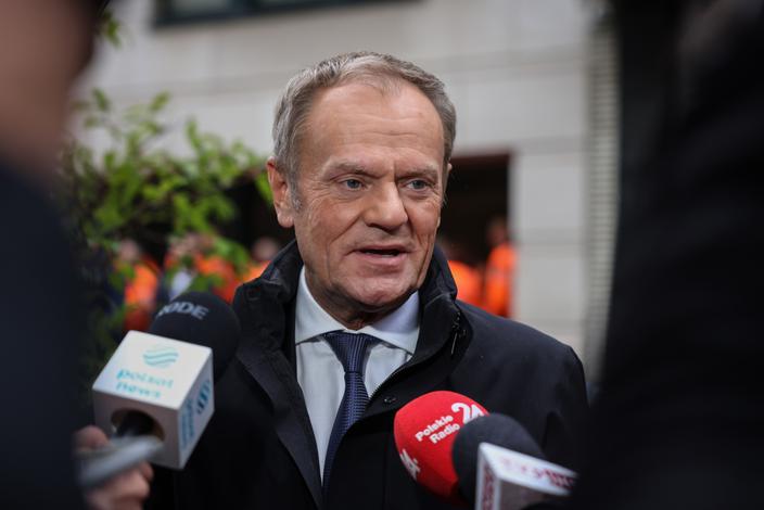 Donald Tusk, fot. Simon Wohlfahrt/Bloomberg