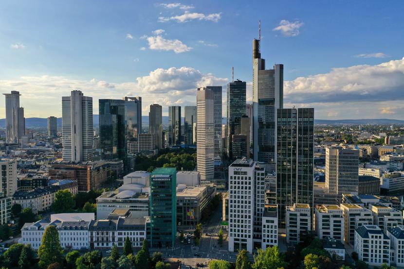 Dzielnica finansowa, Frankfurt, Niemcy
