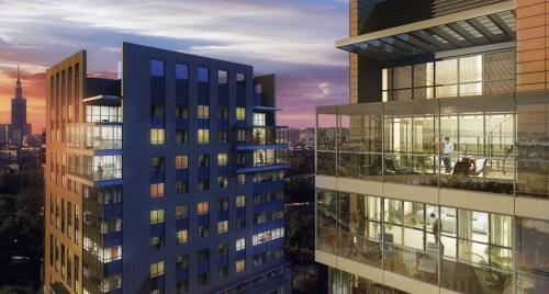 W Platinum Towers mieści się m.in. hotel Hilton i dwa 23-piętrowe wysokościowce.