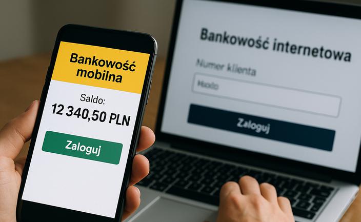 Raport: Bankowość mobilna i internetowa. Wskaźniki logowań klientów - II kwartał 2025